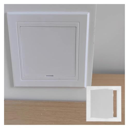 1 weiße Zugangsklappe aus Kunststoff for Trockenbauwände – einfach zu installierende, verdeckte Zugangstür, 15,2 x 20,3 cm, langlebiges ABS-Material(30x30cm) von BPQCOFZT