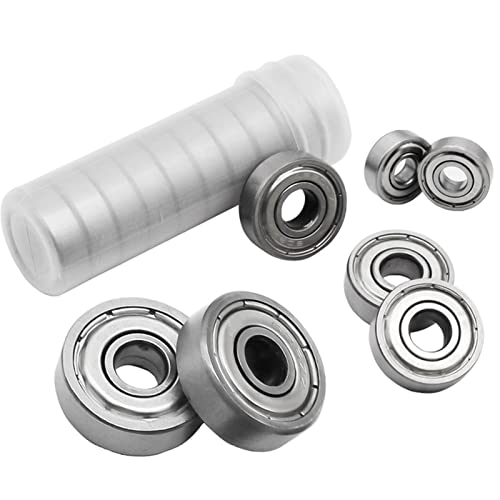 10 Stück ABEC-5 Flanschkugellager for 3D-Drucker, Rasenmäher und Elektrowerkzeuge – Hochgeschwindigkeits-Riemenscheiben mit tiefer Nut und Flansch(605ZZ) von BPQCOFZT