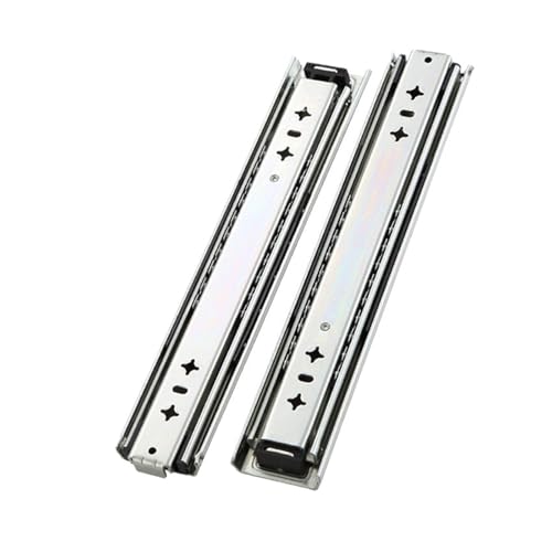2 Stück Hochleistungs-Schubladenschienen - 10 bis 40 Zoll Kugellager-Vollauszug-Schubladenschienen for Industrie und Haushalt(650mm) von BPQCOFZT