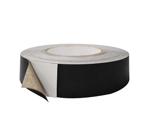 2 Stück schwarzes leitfähiges Gewebeband – einseitig klebend, 25 Meter lang – hervorragende Abschirmung und Haftung for Elektronik(80mm width) von BPQCOFZT