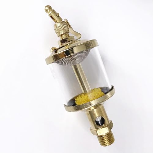 Kupferbeschichteter Tropfölbecher mit Nadelventil – 1/8 Zoll 1/4 Zoll 3/8 Zoll BSP-Außengewinde for Werkzeugmaschinen(3/8" 200ml) von BPQCOFZT