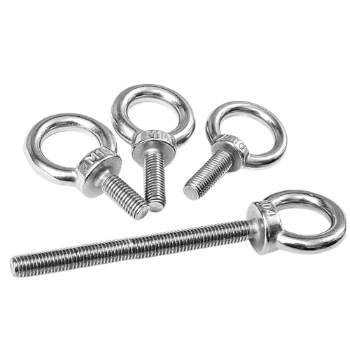 SS304-Hebeösenschrauben mit Mutter – metrische Größen M3 bis M20 for sichere Hebe- und Maschinenanwendungen(10 M3 x 9mm) von BPQCOFZT