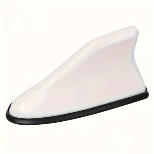 BPQYSBLD Auto Haifischflossen Shark Fin Antenne für Renault Clio 4 3 2 1 Sport Espace 4 2 5 Koleos Duster Clio Scenic Dachantenne Radiosignalantenne Aerial Abdeckung Zubehör,Whitestyle von BPQYSBLD