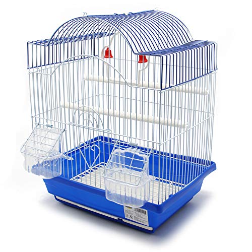 BPS Vogelkäfig aus Metall mit Futternapf Farbe zufällig Versand 30x23x39 cm BPS-1229 von BPS BUENA PET SHOP