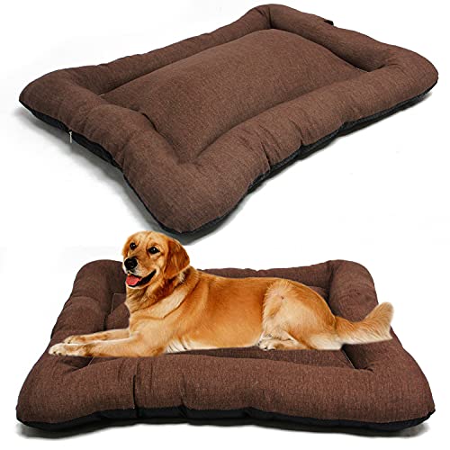 BPS Decke für Hunde, Katzen, Haustierbett, rutschfest, Größe S/M/L, tragbar, Matratze, Sofa, weiches Kissen (S: 60 x 45 cm, Braun) BPS-14094MA von BPS BUENA PET SHOP