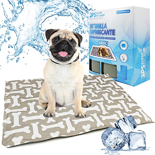 BPS Kühlmatte für Hunde und Katzen, Kühldecke für Haustiere, ideal für den Sommer, Größen (M) BPS-5742 x 01 von BPS BUENA PET SHOP