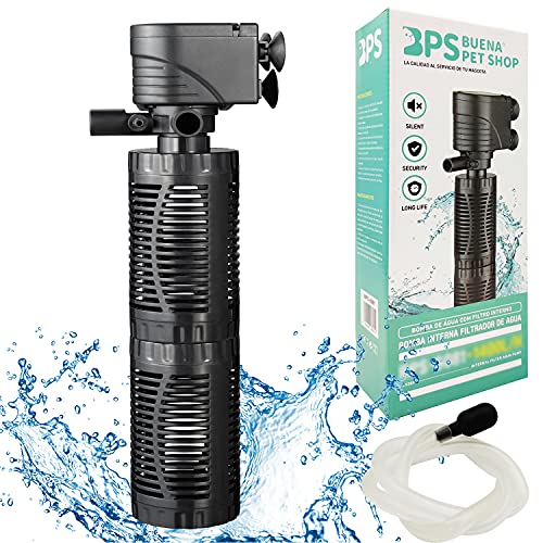 BPS Tauchpumpe für Aquarium, mit Filter, 20 W, 1400 l/h, Wasserpumpe, Tank für Aquarium, Hydrokultur, 30 x 9,8 cm, BPS-6081 von BPS BUENA PET SHOP