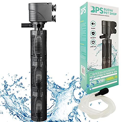 BPS BPS-6082 Tauchpumpe für Aquarium, mit Filter, 30 W, 2000 l/h, Wasserpumpe für Aquarium, Teich, Hydrokultur, 42 x 11,5 cm von BPS BUENA PET SHOP