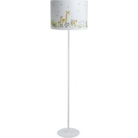 030-560-60 Kinderzimmerlampe Stehleuchte sweet dreams 1xE27 max.40W pvc mit UV-Farbdruck weiß, mehrfarbig H:150cm Ø40cm mit Fußtrittschalter - Bps von BPS KONCEPT