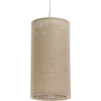 0T0-016-15w20 Hängeleuchte boho elegant E27 1x40W Hanf natürlich auf PVC-Kunststoff beige H:102cm Ø15cm dimmbar - Bps Koncept von BPS KONCEPT