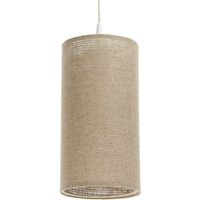 0T0-016-15w25 Hängeleuchte boho elegant E27 1x40W Hanf natürlich auf PVC-Kunststoff beige H:102cm Ø15cm dimmbar - Bps Koncept von BPS KONCEPT