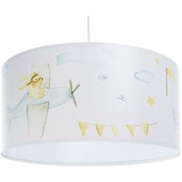 030m-650 Kinderzimmerlampe Hängeleuchte sweet dreams 1xE27 max.40W pvc mit UV-Farbdruck weiß, mehrfarbig H:107cm Ø50cm dimmbar - Bps Koncept von BPS KONCEPT