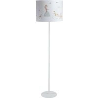 F-530-60 Kinderzimmerlampe Stehleuchte sweet dreams 1xE27 max.40W pvc mit UV-Farbdruck weiß, mehrfarbig H:150cm Ø40cm mit Fußtrittschalter - Bps von BPS KONCEPT