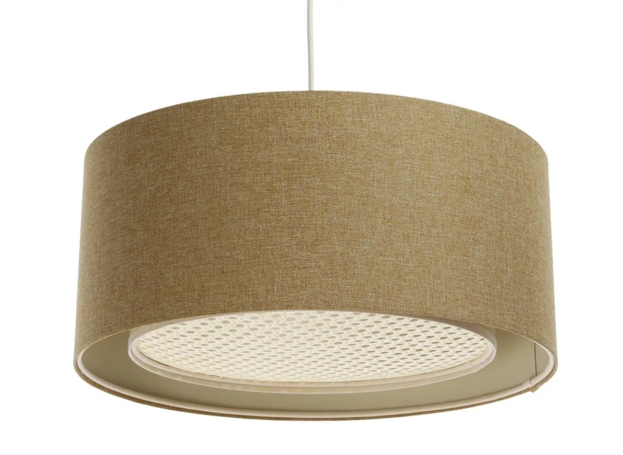 BPS Koncept Hängeleuchte Vivienne Rattan Vintage Elegant, ohne Leuchtmittel von BPS Koncept