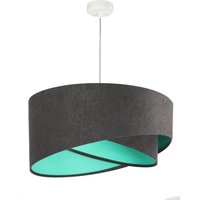 Hängelampe Dunkelgrau Mint rund Ø50cm Esstisch von BPS Koncept
