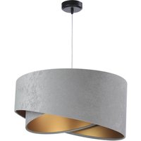 Hängelampe Esstischleuchte Grau Gold Wohnzimmer von BPS Koncept