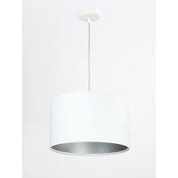 Hängelampe ROSIE Weiß Silber Retro rund Esstisch von BPS Koncept