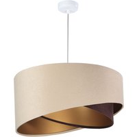 Hängeleuchte Beige Gold Braun Esstisch Lampe von BPS Koncept