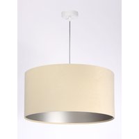 Hängeleuchte Esstisch Esszimmerlampe Creme Silber von BPS Koncept