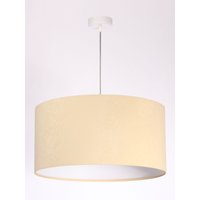 Hängeleuchte Esstisch Lampe Creme Weiß Stoff von BPS Koncept