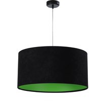 Hängeleuchte Schwarz Grün Stoff Retro Esstisch von BPS Koncept