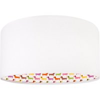 Hängeleuchte Weiß Stoff Schirm Kinderzimmer Lampe Hängeleuchte Weiß Stoff Schirm Kinderzimmer Lampe von BPS Koncept