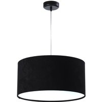 Pendelleuchte Esstisch Schwarz Weiß Stoff Lampe von BPS Koncept