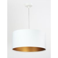 Pendelleuchte ROSIE Weiß Gold Retro rund Esstisch von BPS Koncept