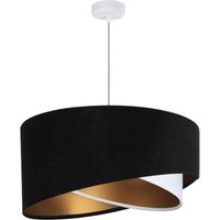 Pendelleuchte Schwarz Weiß Gold Ø50cm Esstisch von BPS Koncept