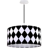 Pendelleuchte Schwarz rund Retro Esstisch Pendelleuchte Schwarz rund Retro Esstisch von BPS Koncept