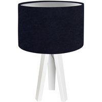 Tischlampe AIMEE Blau Silber Retro Dreibein 46cm von BPS Koncept