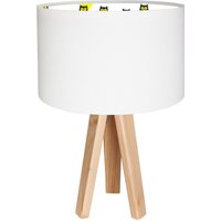 Tischleuchte Schirm Kinderlampe Weiß bunt Holz Tischleuchte Schirm Kinderlampe Weiß bunt Holz von BPS Koncept