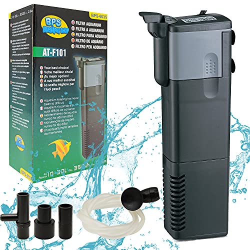 BPS (R), Tauchpumpe Pumpe mit Filter für Aquarium oder Aquarium, Submersible 4.6 x 4 x 14.8CM von BPS BUENA PET SHOP