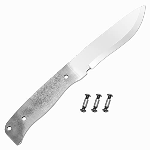 BPS Knives Blank 01 - Vollangel-Klingenrohling für Messerherstellung - 1066 Kohlenstoffstahlklinge - Skandinavischer Scandi-Schliff Klingenrohling - DIY Messerherstellungs-Klingen von BPSKNIVES