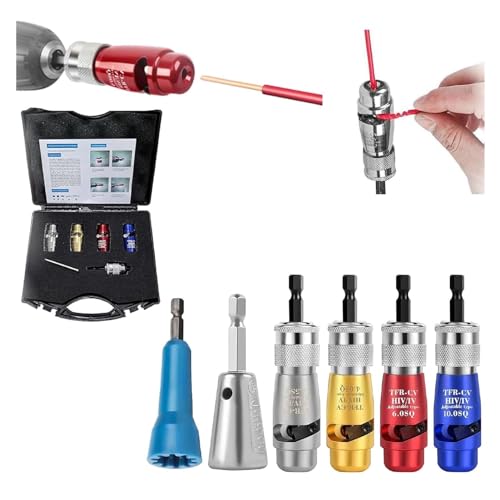 Blendixy, Blendixy Wire Strippers, Wire Stripping Tool & Wire Twisting Connector, Wire Stripper for DrillWire,Cutter Drill Attachment, 2024 Electric Wire Stripper ( Color : 5 Mix , Size : 1 Size ) von BQLFPOIHP