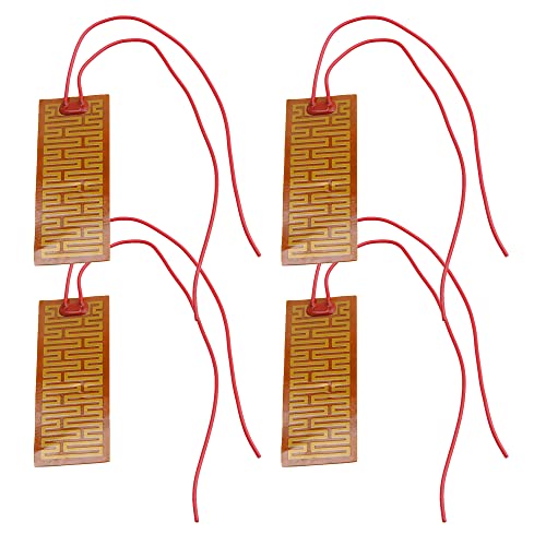 BQLZR 12V 10W PI Heizung Dünne Folienplatte Klebeheizung Kunststoff Pad Panel 4 Stück von BQLZR