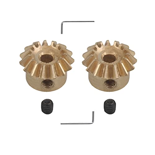 BQLZR 2 Stück Kupfer Kegelrad 0,8 Modul 15 T für mechanisches Getriebe 3mm ID BQLZR 2 Stück Kupfer Kegelrad 0,8 Modul 15 T für mechanisches Getriebe 3mm ID von BQLZR