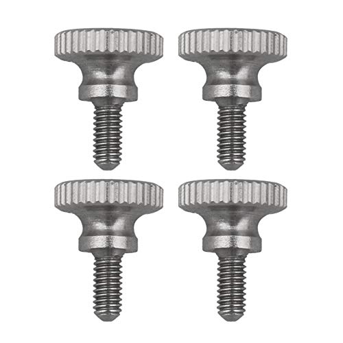 BQLZR 4 Stück M2,5 x 6 mm Rändelkopf-Rändelschrauben, Edelstahl, metrisch von BQLZR