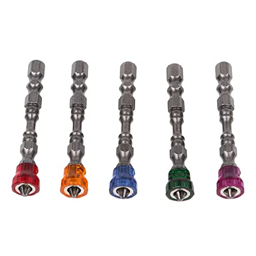 BQLZR Magnetischer Schraubendreher-Bit, 6,35 mm (1/4 Zoll), S2, Chromstahl, PH2, L65 x T9 mm, Sechskantschaft mit Tiefenanschlag, 1 Stück, 5 Stück BQLZR Magnetischer Schraubendreher-Bit, 6,35 mm (1/4 Zoll), S2, Chromstahl, PH2, L65 x T9 mm, Sechskantschaft mit Tiefenanschlag, 1 Stück, 5 Stück von BQLZR