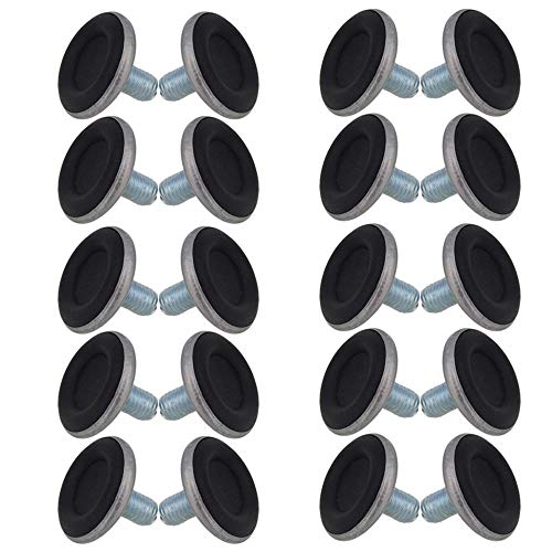 BQLZR 8mm x 29mm Gewinde Rundplatte verstellbare Möbelfüße Nivellierfüße 20pcs von BQLZR