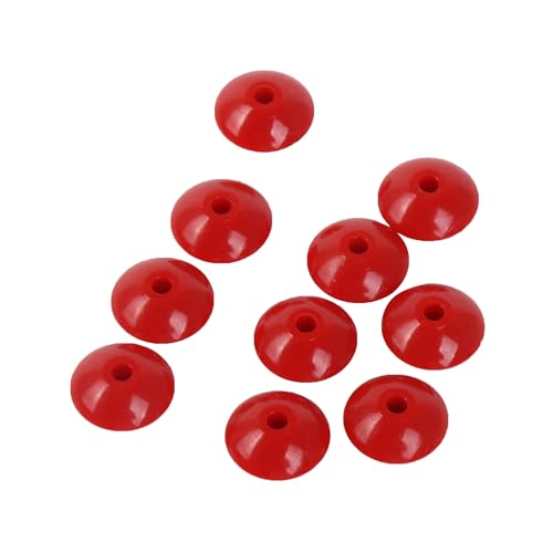 BQLZR Abakus Perlen 16mm Durchmesser Kunststein Herstellung Zählperlen Rot 10 Stück von BQLZR
