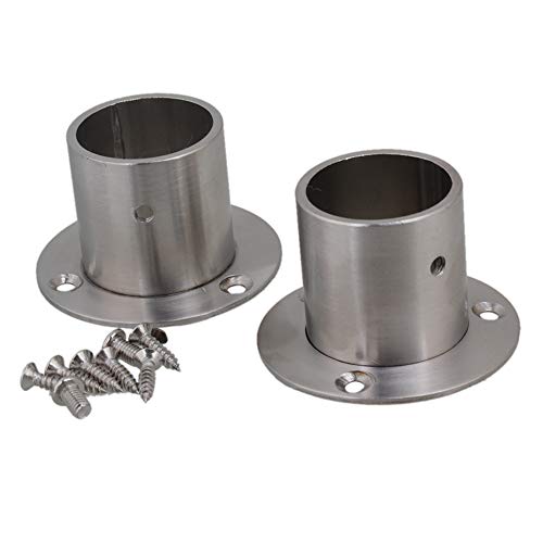 BQLZR Edelstahl-Rohr Flansch Sockel Rod Halterung Halter für 32mm Durchmesser Rohr Hardware Packung mit 2 BQLZR Edelstahl-Rohr Flansch Sockel Rod Halterung Halter für 32mm Durchmesser Rohr Hardware Packung mit 2 von BQLZR