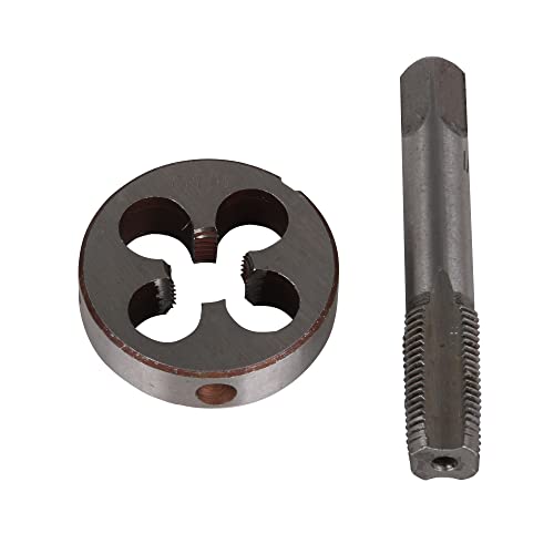BQLZR Gewindeschneider Stahl Handgewindebohrer Schraubenform Kit für Industrie-Reparatur Silber BSP 1/8 von BQLZR