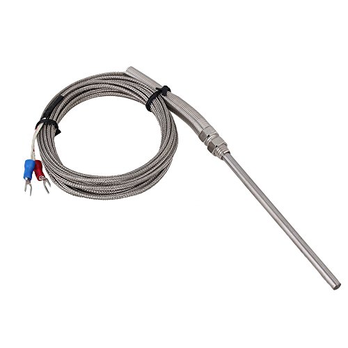 BQLZR Neu 3 Meter Hochtemperatur -100~1250 C Thermoelement Typ K Sensoren 100mm Probe von BQLZR