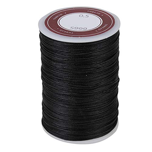 BQLZR Schwarz 0,5 mm eingewachsene Polyestergarn Halsbaender Craft 120m Wax Rundgewinde Draht BQLZR Schwarz 0,5 mm eingewachsene Polyestergarn Halsbaender Craft 120m Wax Rundgewinde Draht von BQLZR