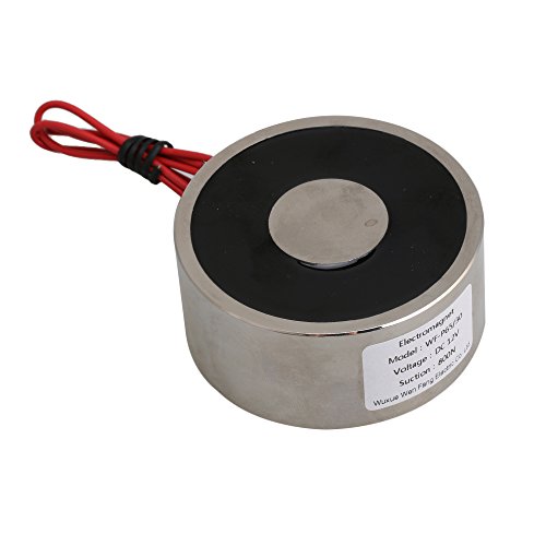 BQLZR Silver Holding Electromagnet DC 12V 80Kg 65 x 30mm Simple Control von BQLZR