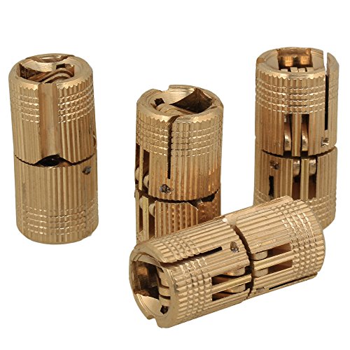 BQLZR Versteckend Kupfer Scharnier für DIY Holztür Wohnwagen Arbeitsplatte 12mm 4er Pack von BQLZR