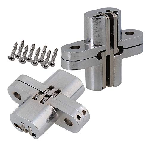 BQLZR Versteckte Edelstahl Unsichtbare Kreuz Scharnier für Schmuckkästchen 2er Pack von BQLZR