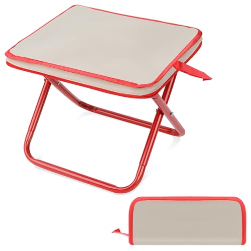 BQMEZRNUS Tragbarer Klapphocker für Erwachsene, leichter Campinghocker, Mini-Klapphocker, faltbarer Klappsitz mit Reißverschluss-Tragetasche für Outdoor-Wandern, Angeln und Picknick BQMEZRNUS Tragbarer Klapphocker für Erwachsene, leichter Campinghocker, Mini-Klapphocker, faltbarer Klappsitz mit Reißverschluss-Tragetasche für Outdoor-Wandern, Angeln und Picknick von BQMEZRNUS