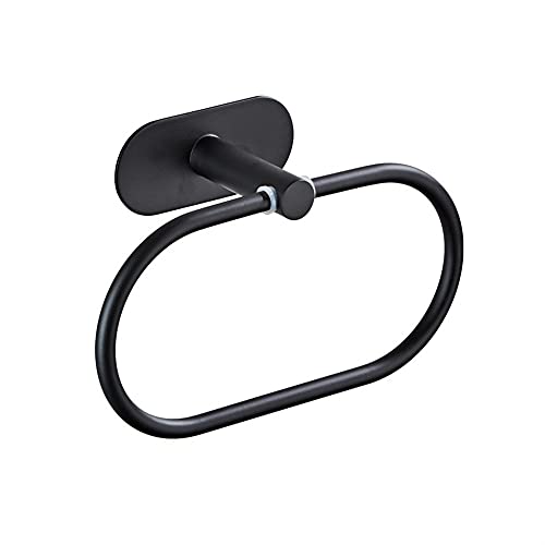 BQQQ Handtuchhalter, Handtuchaufhänger, Handtuchring ohne Nägel, Handtuchhalter aus gebürstetem Gold, Handtuchstange aus SUS304 für Badezimmer, Handtuchhalter für Badezimmer und Küche von BQQQ